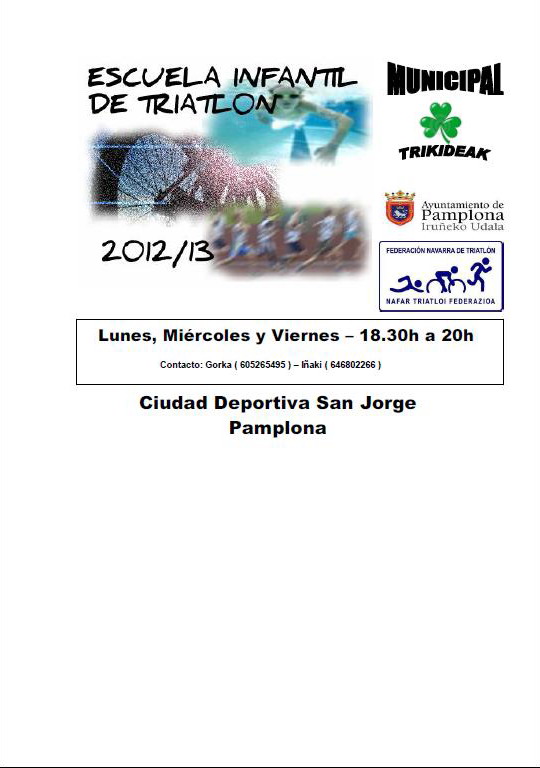 Abiertas las inscripciones para la nueva escuela de triatl&oacute;n de Pamplona